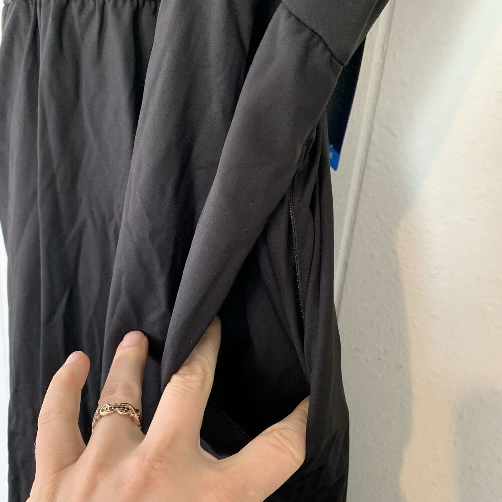 Elegant Black Midi Dress - Picture 7 of 13